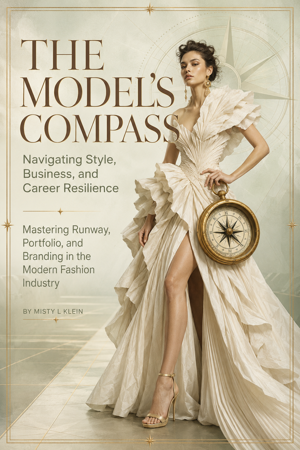 The Model's Compass book cover by Misty L Klein — Navigating Style, Business, and Career Resilience